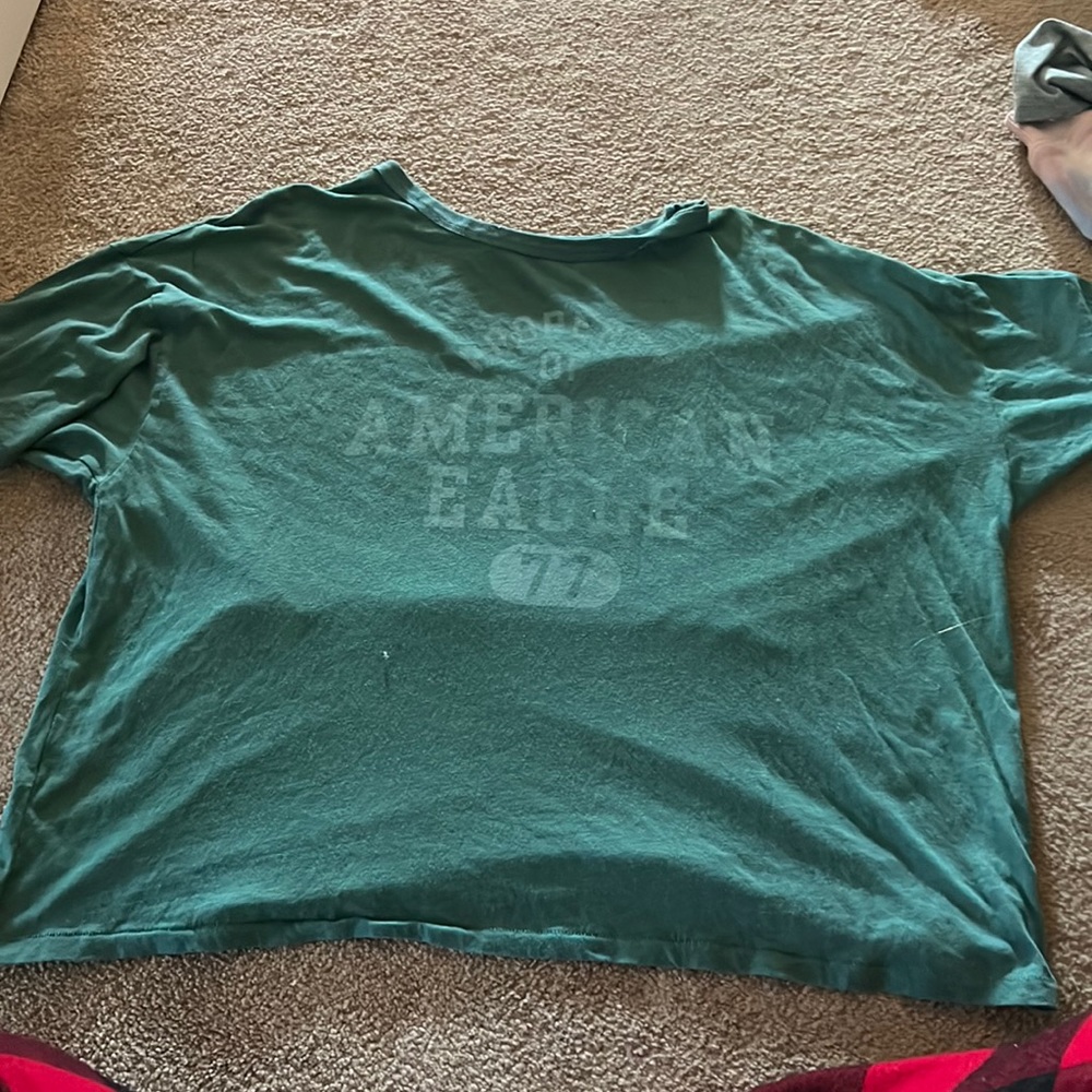 Green american eagle shirt